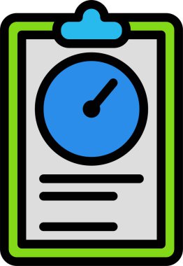 Saat. Web simgesi basit illüstrasyon