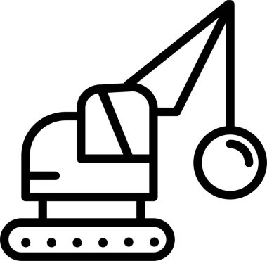 Kazıcı. Web simgesi basit illüstrasyon