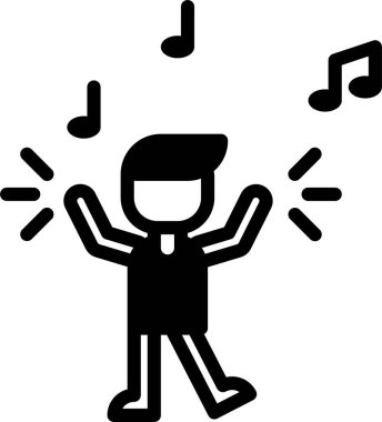 Adamım. Web simgesi basit illüstrasyon