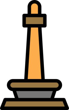 Deniz feneri. Web simgesi basit tasarım