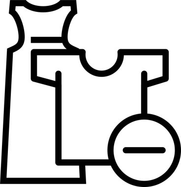 giysi web simgesi, basit vektör illüstrasyonu