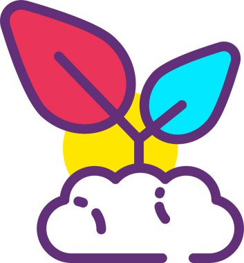 Roket. Web simgesi basit illüstrasyon