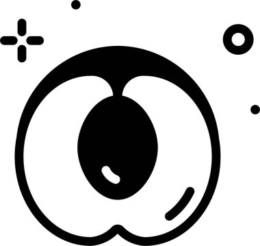 Yumurta. Web simgesi basit illüstrasyon