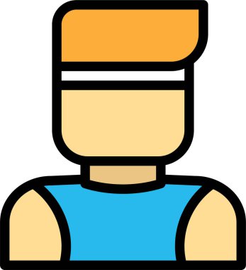 Kadın. Web simgesi basit illüstrasyon