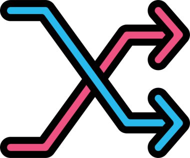 Ok. Web simgesi basit illüstrasyon