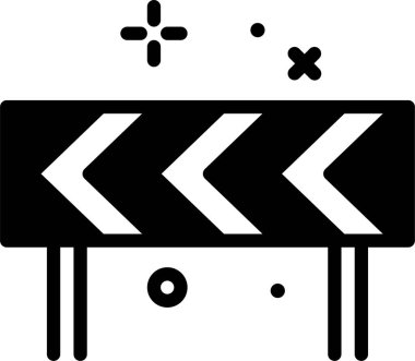 Siyah beyaz bir harfin çizimi