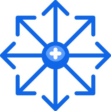 mavi ve beyaz vektör simgesi