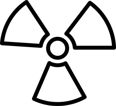 Nükleer. Web simgesi basit illüstrasyon