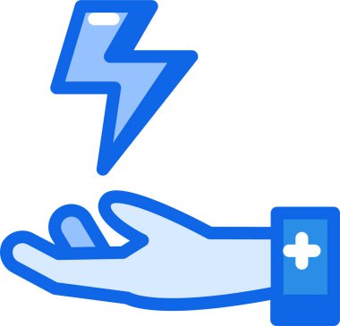 Güç. Web simgesi basit illüstrasyon