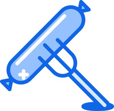 Şırınga. Web simgesi basit illüstrasyon