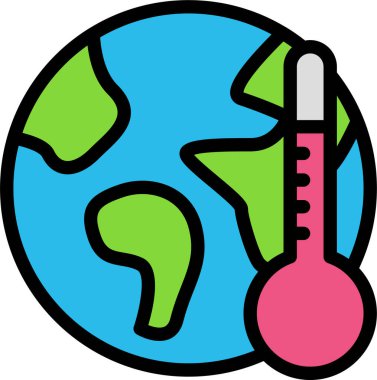 Termometre. Web simgesi basit tasarım