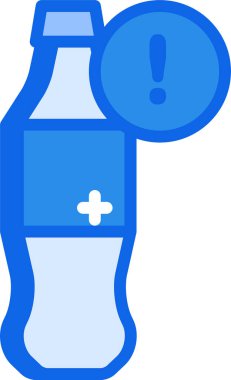 kola web simgesi, basit vektör illüstrasyonu