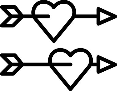 Kalp. Web simgesi basit illüstrasyon