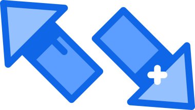 Tıbbi ve sağlık hizmeti vektör ikonu. biçim iki renkli düz sembol, mavi ve beyaz renkler, yuvarlak açılardır