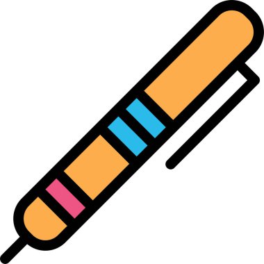 Kalem ağ simgesi, beyaz arkaplanda izole edilmiş basit vektör illüstrasyonu