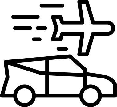 - Araba. Web simgesi basit tasarım