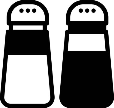 Tuz. Web simgesi basit illüstrasyon