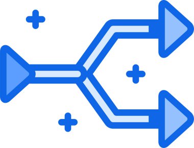 Intersect web simgesi, basit illüstrasyon