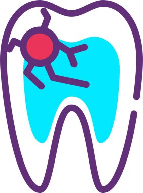 Diş bakımı. Basit resimleme