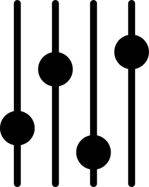 Dengeleyici. Web simgesi basit tasarım