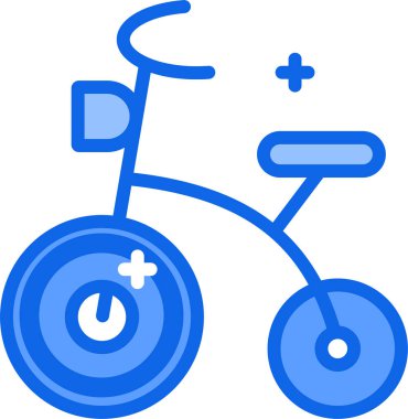 Bisiklet. Web simgesi basit illüstrasyon