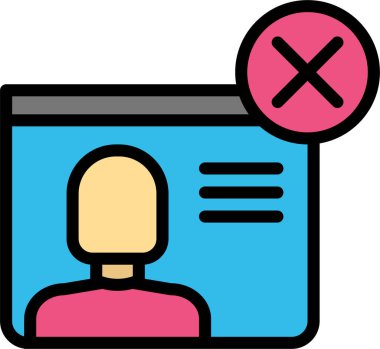 kullanıcı profili simgesi, basit vektör illüstrasyonu 