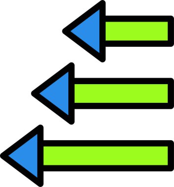 Ok. Web simgesi basit illüstrasyon