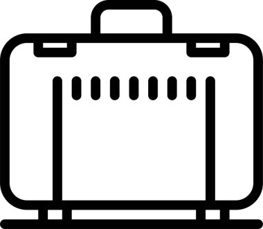 Çanta. Web simgesi basit illüstrasyon