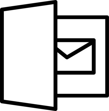 Bir hediye kutusu simgesinin vektör çizimi