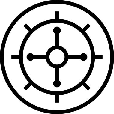 Hedef. Web simgesi basit illüstrasyon