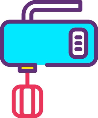 Karıştırıcı. Web simgesi basit illüstrasyon