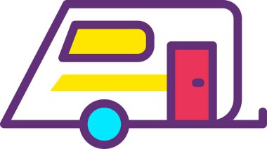 - Araba. Web simgesi basit illüstrasyon