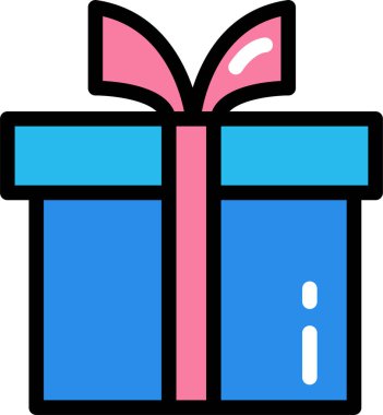 Hediye. Web simgesi basit illüstrasyon