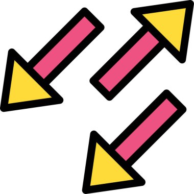 Ok. Web simgesi basit illüstrasyon