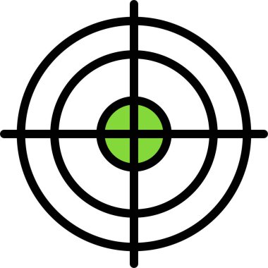 hedef simge, vektör illüstrasyonu