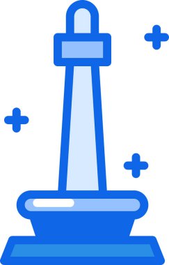 Moda tarzı izole edilmiş arka planda deniz feneri simgesi