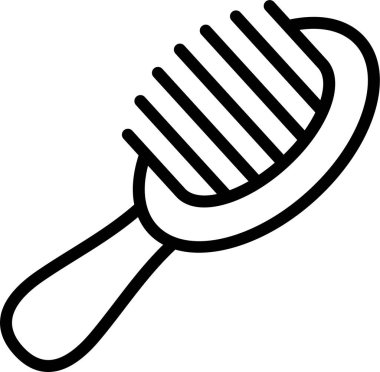 tarak web simgesi, basit vektör illüstrasyonu 