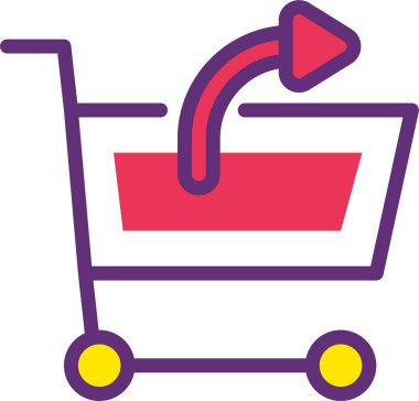 Alışveriş arabası. Basit tasarım