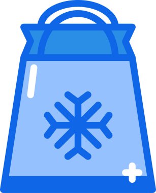 Noel 'de. Web simgesi basit illüstrasyon