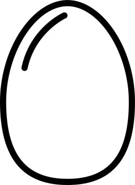 Yumurta. Web simgesi basit illüstrasyon