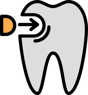 Diş bakımı. Basit resimleme