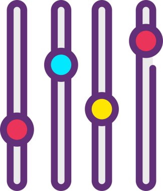 Dengeleyici. Web simgesi basit tasarım