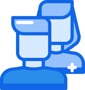 Tıbbi yardım. Web simgesi basit illüstrasyon