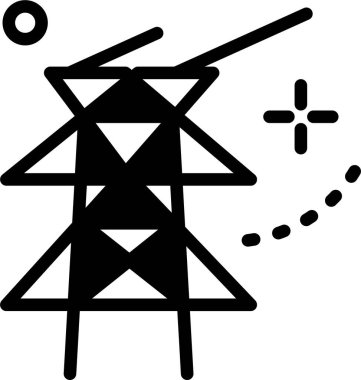 Enerji. Web simgesi basit illüstrasyon