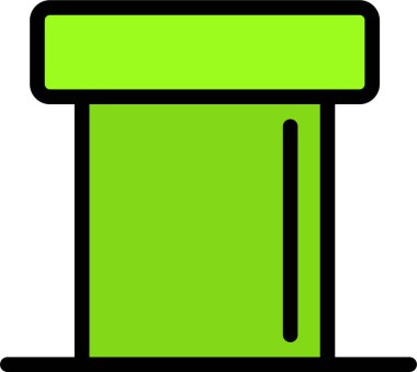 Bir tablo simgesinin vektör illüstrasyonu