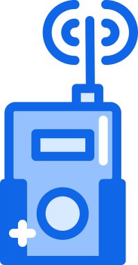 Radyo. Web simgesi basit illüstrasyon