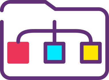 Dizin dağılımı simgesi, vektör illüstrasyonu beyaz arkaplanda izole edildi  