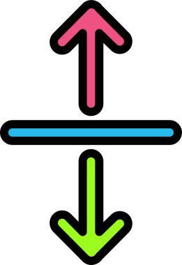 satır okları web simgesi, basit vektör tasarımı