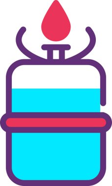 Kek. Web simgesi basit illüstrasyon