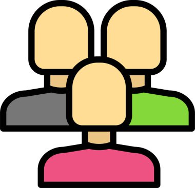 İş adamları. Basit resimleme